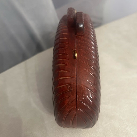 RAMLA Stunning Lola Bag - NWOT  All Hand-made.  🔥🔥🔥🔥Made from sustainable wood. - Picture 6 of 13